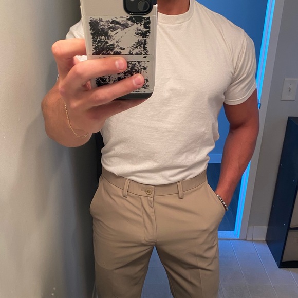 Tan Khaki Dress Pants - Picture 3 of 4